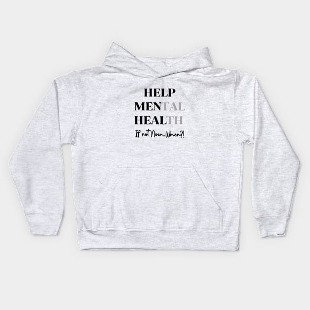 Help Men Heal Kids Hoodie by by GALICO